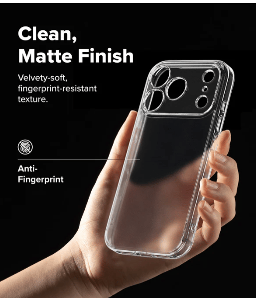 Slimmat silikonskal 1 mm – Transparent – iPhone 17 Pro Max transparent