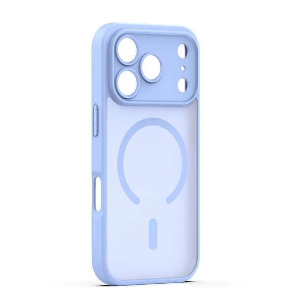 Mag Matt skal för iPhone 17 Pro Max / 18 Pro Max ljusblå camera protection blå