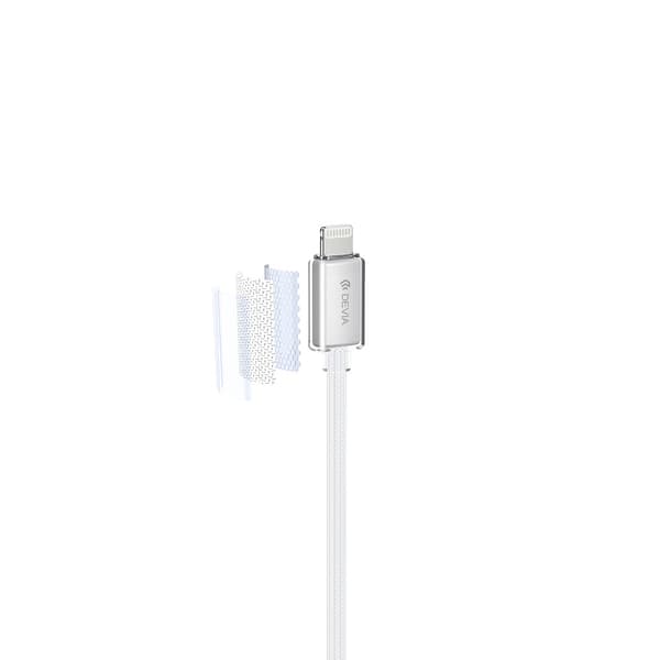 Devia kabel Extreme EC654 PD USB-C - Lightning 1,5 m 27W 3A vit vit