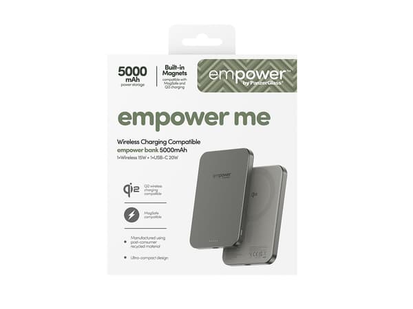 empower by PanzerGlass Powerbank 5000mAh 1xUSB-C Grå