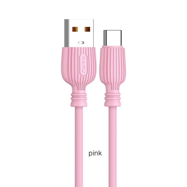 2 st Superkvalitets 1m USB-C Laddningskabel Rosa