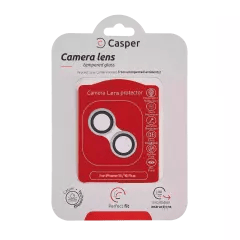 Casper kameralinsskydd för iPhone 16 / 16 Plus (vit) (klar)
