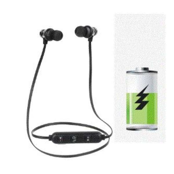 Magnetiska  Bluetooth Sporthörlurar silver