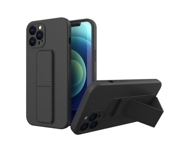 Fodral med handrem för iPhone 13 Pro Max, svart