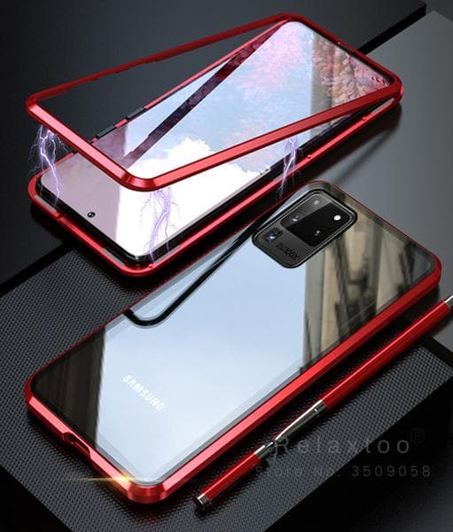 magnet fodral för Samsung S20 plus blå Blå