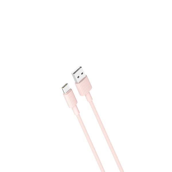 XO-kabel NB156 USB - USB-C 1,0 m 2,4A rosa