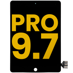 LCD-enhet med digitizer för iPad Pro 9.7\" (2016) (renoverad) (svart)