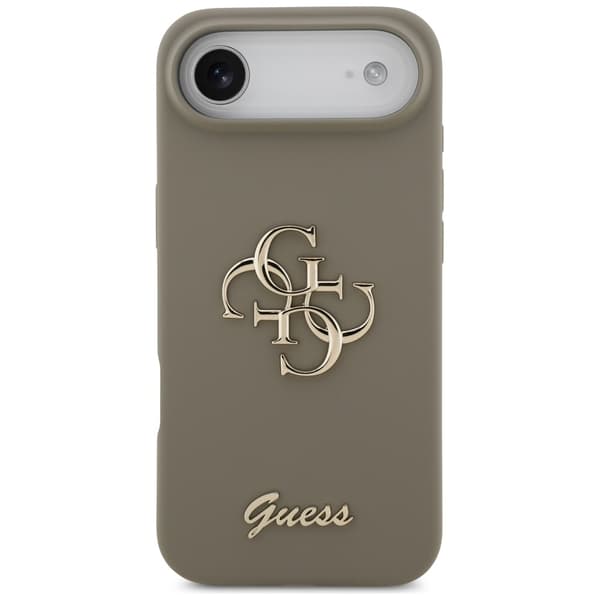 Guess Silicone Big 4G Script fodral för iPhone Air brun brun