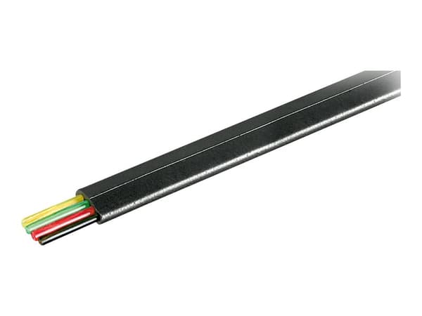 goobay 100m Bulk telefonkabel svart