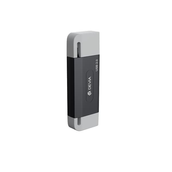 Devia kortläsare 2in1 EL239 USB/USB-C 2.0 svart