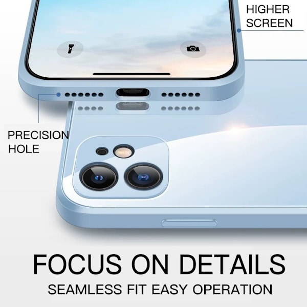 glasfodral för iphone 12pro|svart svart