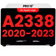 Komplett LCD-skärmmontering för MacBook Pro 13\" A2338 (2020) / (Eftermarknad Plus) (Rymdgrå)