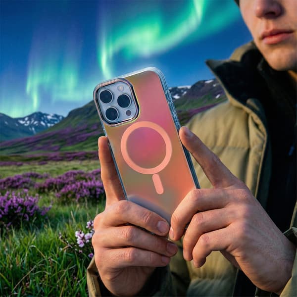 Tecto Shield Aurora-fodral för iPhone 15 6,1\" rosa