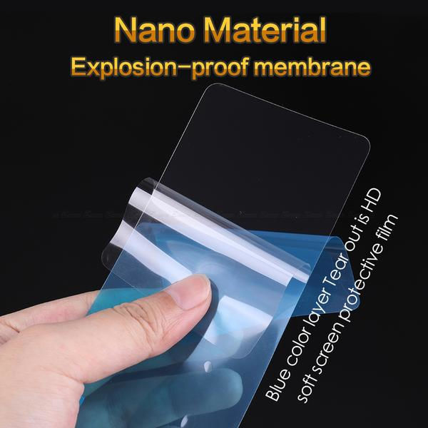 2 st nano skärmskydd för iphone 6,7,8,SE2 Transparent