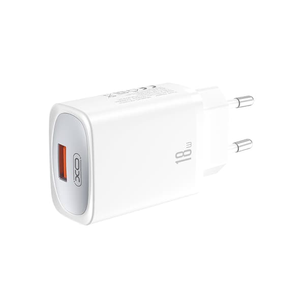 XO väggladdare CE19 QC 18W 1x USB vit