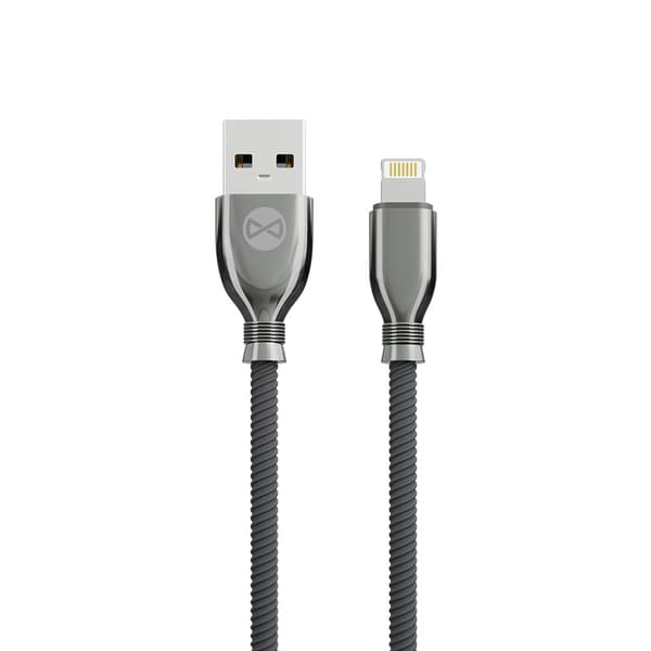Forever Tornado-kabel USB - Lightning 1,0 m 3A svart svart