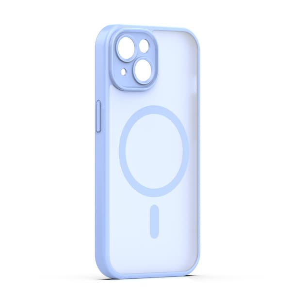Mag Matt skal för iPhone 13 ljusblå camera protection blå