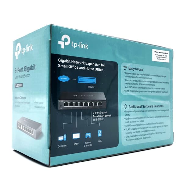 TP-Link JetStream TL-SG108E Switch 8-porte Gigabit