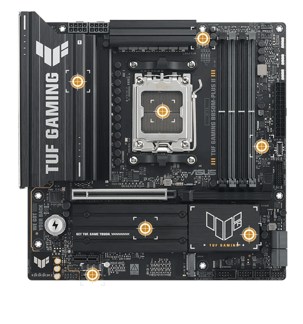 ASUS TUF GAMING B850M-PLUS II Micro ATX Socket AM5 AMD B850