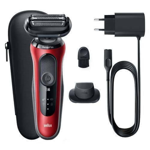BRAUN röd Shaver 61-R1200S