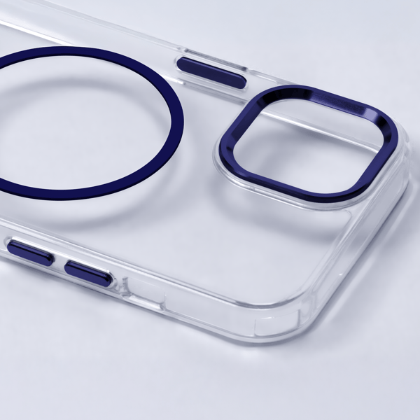 Tunt MagSafe-skal för iPhone 17 Pro Max 6,9\" blå