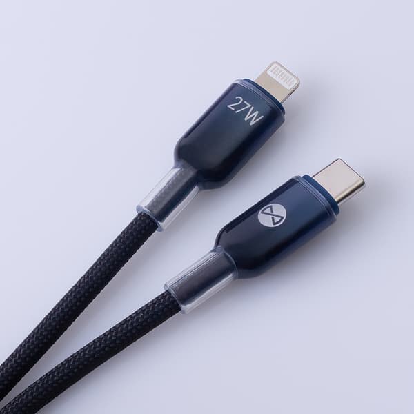 Forever Ombre cable USB-C - Lightning 1.0 m 27W black