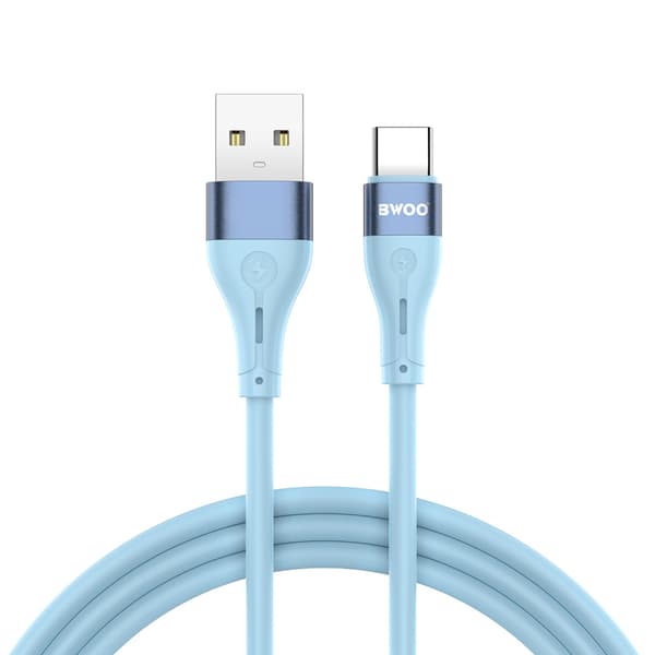 BWOO kabel USB - USB-C 1m 3A Minimalist Silikon blå X280C