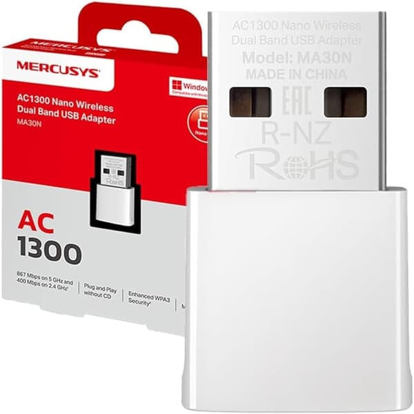 Mercusys Netvärksadapter USB 2.0 trådlös
