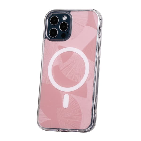 Flash Mag skal för iPhone 12 / 12 Pro rosa rosa