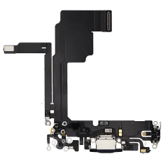 Laddningsport Flexkabel för iPhone 15 Pro (Premium) (Blå Titan)