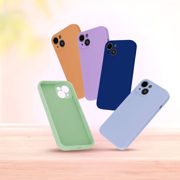 Silikonskal för iPhone 17 Air babyblå