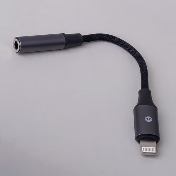 Forever adapter audio AJL-01 jack 3,5 mm - Lightning svart
