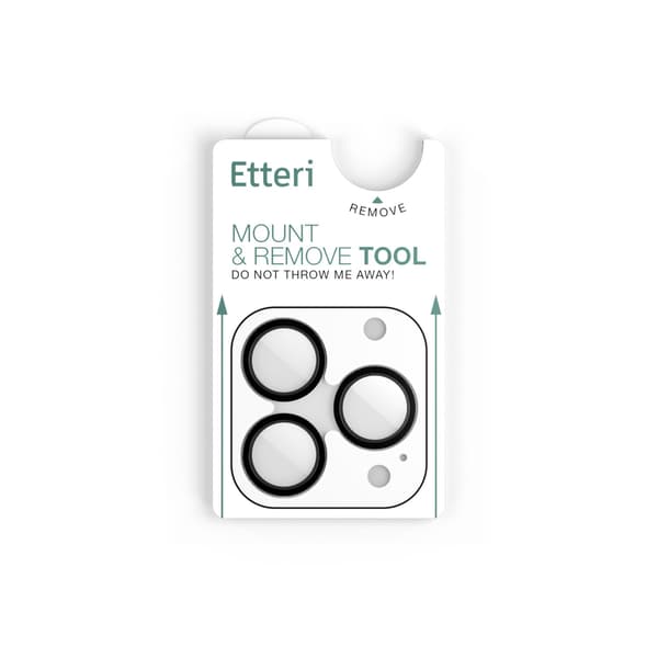 Etteri Camera Lens Protector for iPhone 16 Pro / 16 Pro Max Black
