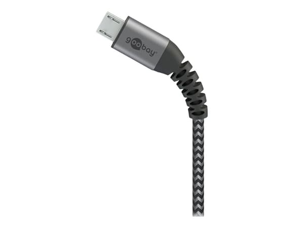 goobay USB-kabel 1m svart Silver