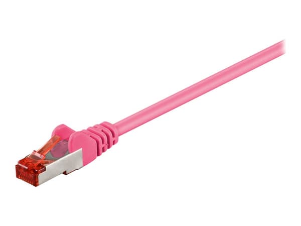 Goobay CAT 6 S/FTP CU 10m Magenta