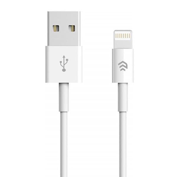 Devia-kabel Smart EC080 USB - Lightning 1,0 m 2,1A vit vit