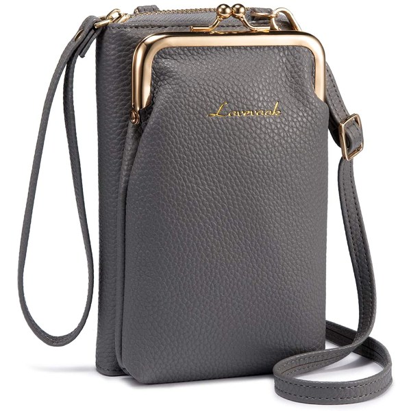 Elegant crossbody-mobiltelefonväskor|svart