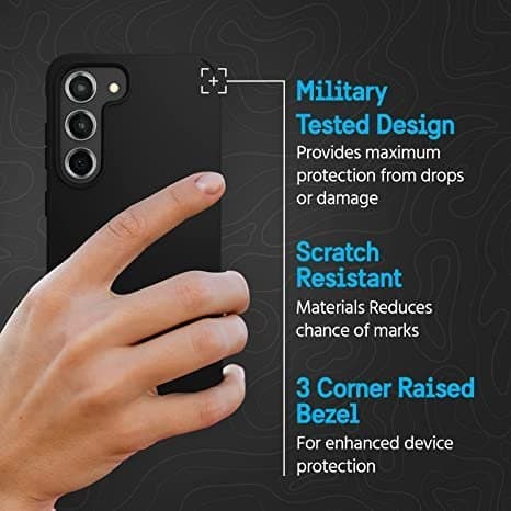 Silikonfodral för Samsung S23 svart