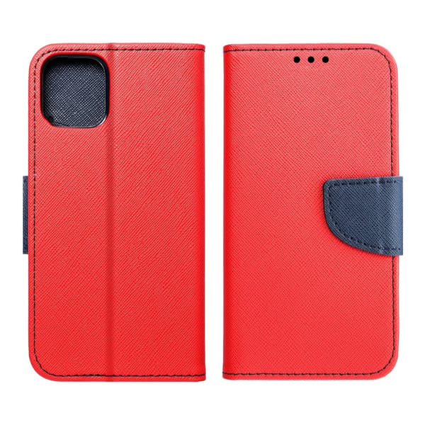 Fancy Book case for IPHONE 12 / 12 PRO röd