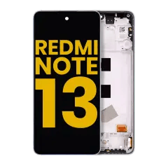 OLED-enhet med ram för Xiaomi Redmi Note 13 4G (renoverad) (isblå) blå