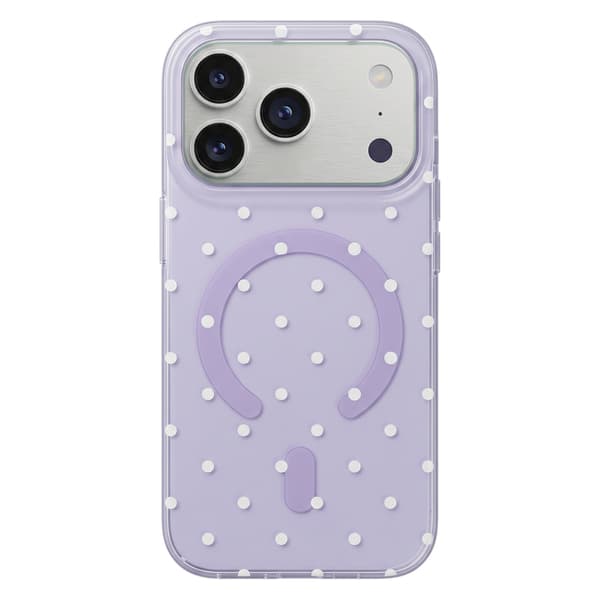 Bubble Dots Mag skal för iPhone 11 lila