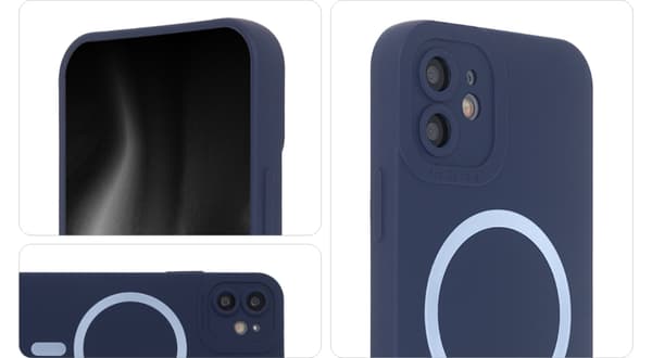 Silicon Soft Mag Case for iPhone 15 6.1\" Dark Blue