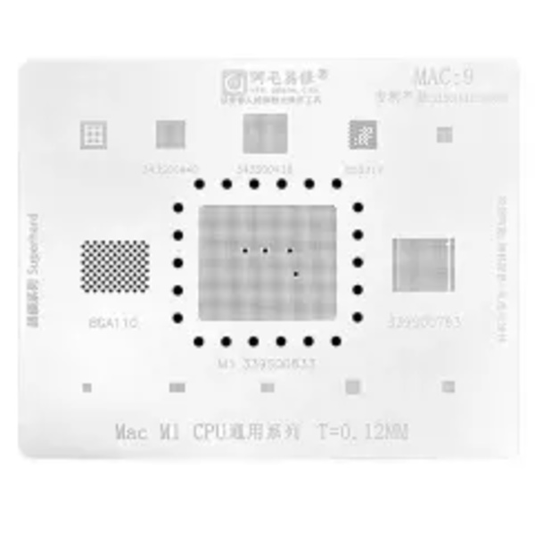CPU Universal Stencil för MacBooks (MAC 9)