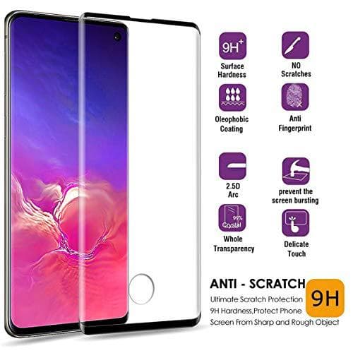4 st hög kvalitet heltäckande plexiglas för Samsung s10 plus
