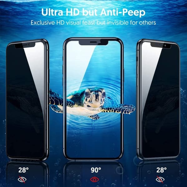 2-pack Sekretessskärmskydd för iPhone 11 Pro Max
