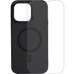 Skech Case with MagSafe with Screen Protector And For iPhone 15 Pro Max (Black) svart