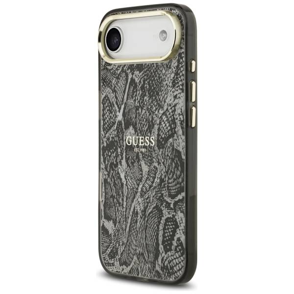 Guess Python Pattern MagSafe-fodral för iPhone Air svart