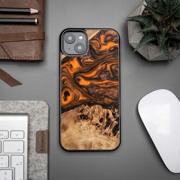 Bewood Unique Case for iPhone 15 Plus 6.7\" Orange