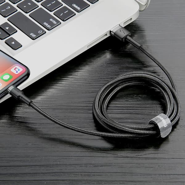 Baseus-kabel Cafule USB - Lightning 3,0 m 1,5A gråsvart