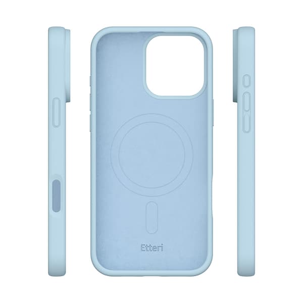 Etteri Silicone Mag skal för iPhone 16 Pro Max ljusblå blå